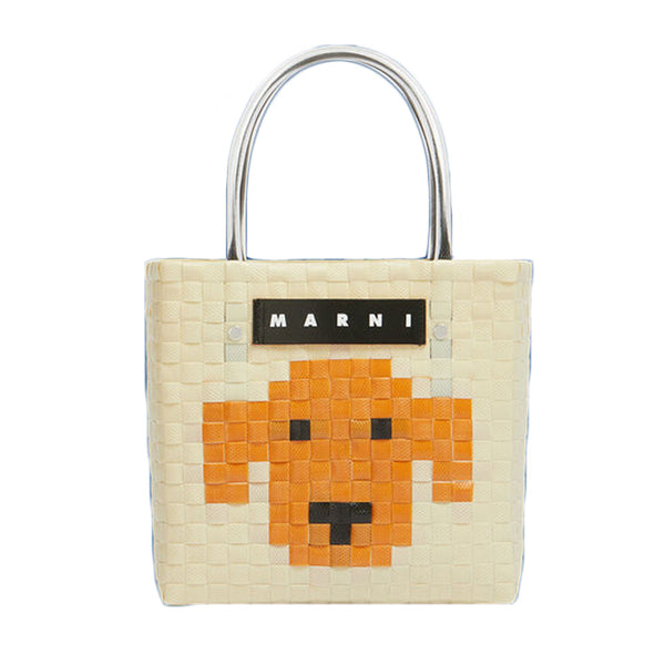 【夏の定番商品】人気アイテム再入荷！MARNI(マルニ) MARKET アニマルバスケットバッグトートバッグ 人気 カゴバッグ