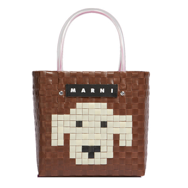【夏の定番商品】人気アイテム再入荷！MARNI(マルニ) MARKET アニマルバスケットバッグトートバッグ 人気 カゴバッグ