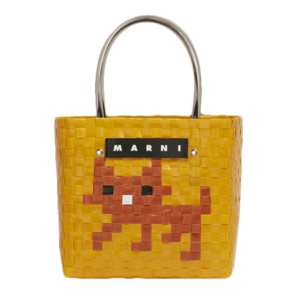 【夏の定番商品】人気アイテム再入荷！MARNI(マルニ) MARKET アニマルバスケットバッグトートバッグ 人気 カゴバッグ